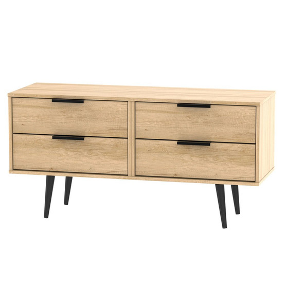 Hong Kong (Black Legs) 4 Drawer Bed Box in Nebraska Oak - HKB036NBNB.jpg
