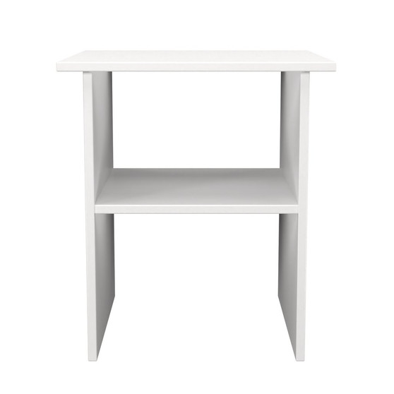 Worcester Lamp Table in White Gloss & White - WOR201WGWM (1).jpg