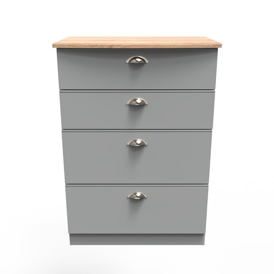 Victoria 4 Drawer Deep Chest in Dusk Grey & Bardolino Oak - VIC050DGBO (1).jpg