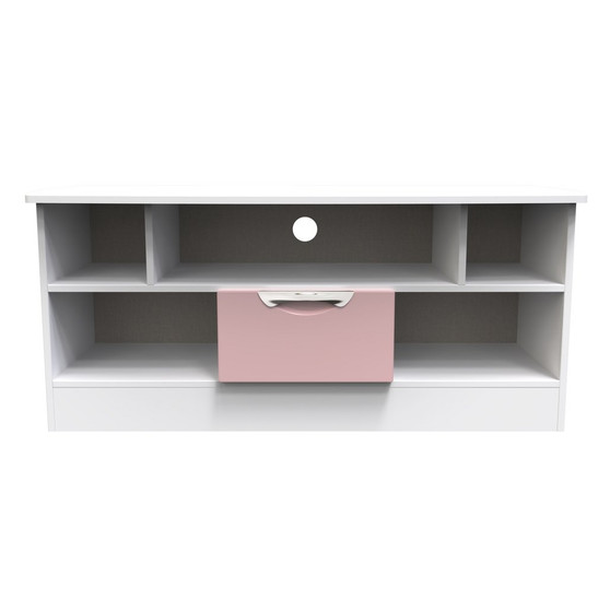 Camden 1 Drawer TV & Media Unit in Kobe Pink & White - CAM210KPWM (1).jpg