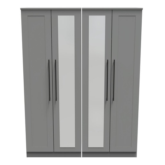 Beverley Tall 4 Door Wardrobe in Dusk Grey - BEV190DGDG (1).jpg