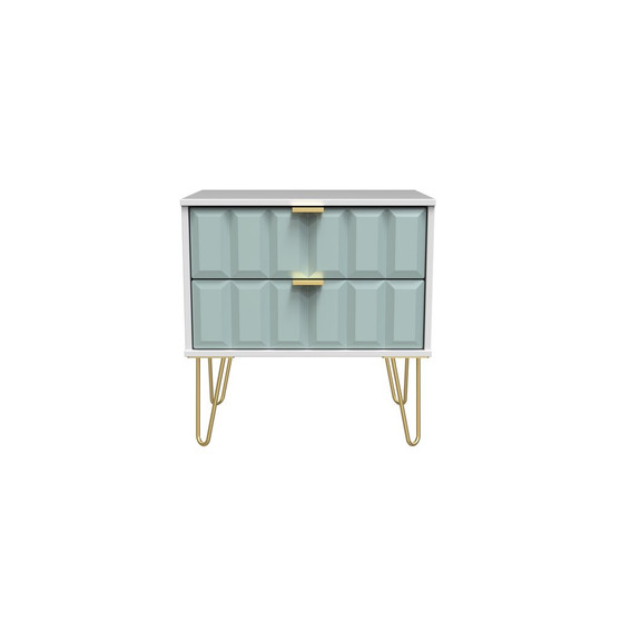 Cube 2 Drawer Midi Chest in Duck & White - CUF009DKWM (1).jpg