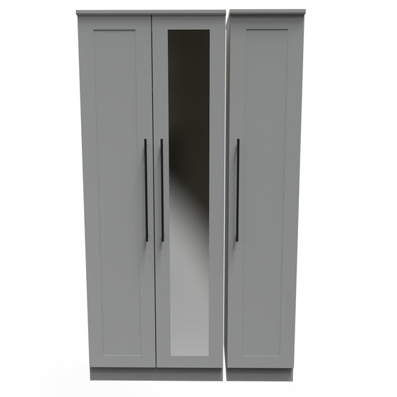 Beverley Tall Triple Mirrored Wardrobe in Dusk Grey - BEV147DGDG (1).jpg