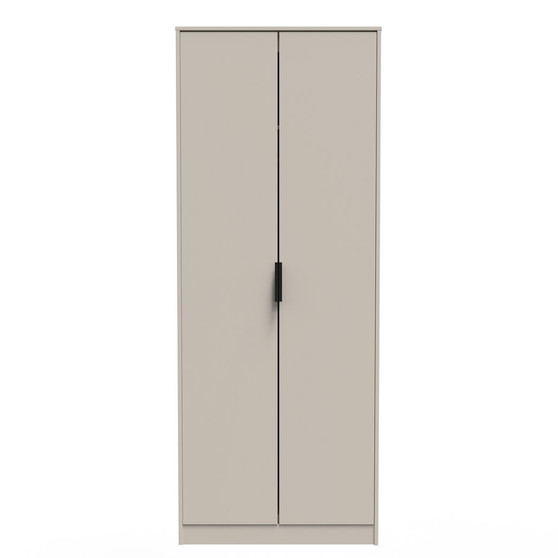Hong Kong (Black Legs) Tall Plain Wardrobe in Kashmir Matt - HKB080KMKM (1).jpg