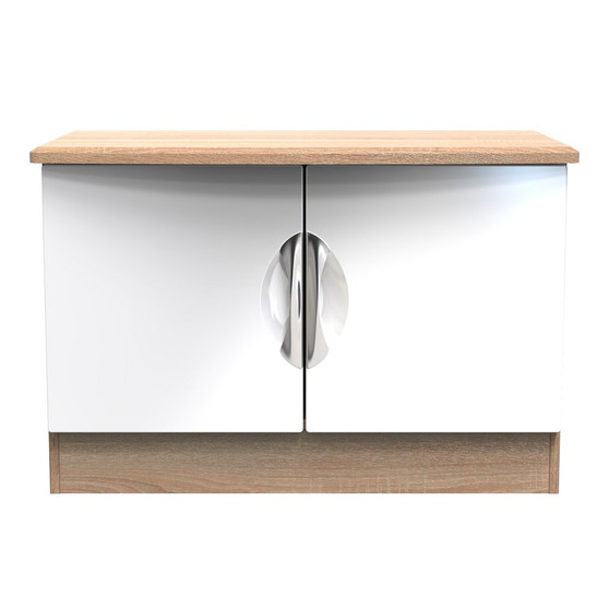 Camden Low 2 door Unit in White Gloss & Bardolino Oak - CAM203WGBO (1).jpg