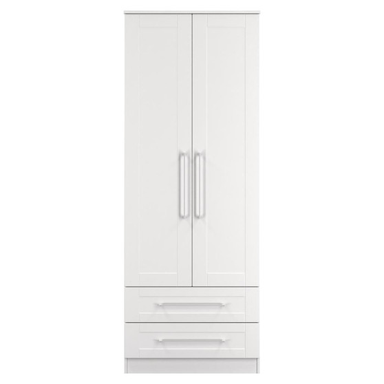York Tall 2 Drawer Wardrobe in White Ash - YOR081WAWA (1).jpg