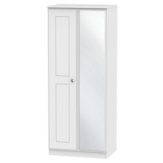 Victoria 2ft6in Mirror Wardrobe in White Ash - VIC057WAWA.jpg