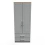 Kent 2 Door 2 Drawer Wardrobe in Dusk Grey & Bardolino Oak - KEN061DGBO (1).jpg