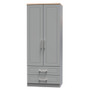 Kent 2 Door 2 Drawer Wardrobe in Dusk Grey & Bardolino Oak - KEN061DGBO (3).jpg