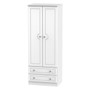 Crystal Tall 2 Drawer Wardrobe in White Ash - CRY081WAWM.jpg