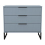Fluted (Black Sleigh Legs) 3 Drawer Chest in Denim Blue - FUG010DMDM (1).jpg