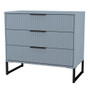 Fluted (Black Sleigh Legs) 3 Drawer Chest in Denim Blue - FUG010DMDM (3).jpg