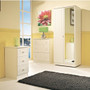 Warwick Tall Single 2 Drawer Wardrobe in Cream Matt - Warwick_CMCM_Bedroom (1).jpg
