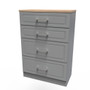 Kent 4 Drawer Deep Chest in Dusk Grey & Bardolino Oak - KEN050DGBO (3).jpg