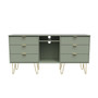 Hong Kong 6 Drawer TV Unit with legs in Reed Green - HKF247RGRG (1).jpg
