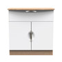 Camden 1 Drawer Sideboard in White Matt & Bardolino Oak - CAM213WMBO (1).jpg