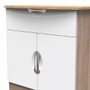 Camden 1 Drawer Sideboard in White Matt & Bardolino Oak - CAM213WMBO (4).jpg