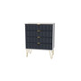 Cube 4 Drawer Chest in Indigo Matt & White - CUF011IMWM (3).jpg