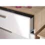 Contrast Sliding Wardrobe (100cm wide) in White Gloss & Bardolino Oak - Contrast_WGBO_Bedroom (4).jpg