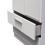 Knightsbridge 2ft6in 2 Drawer Mirror Wardrobe in Grey Matt - KNI062GMGM (6).jpg