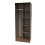 Hong Kong (Black Legs) Tall Open Wardrobe in Carini Walnut - HKB084CWCW (3).jpg
