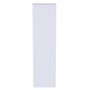 Hong Kong (Black Sleigh Legs) Tall Plain Wardrobe in White Matt - HKG080WMWM (2).jpg