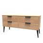 Hong Kong (Black Legs) 4 Drawer Bed Box in Nebraska Oak - HKB036NBNB (3).jpg
