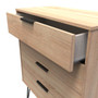 Hong Kong (Black Hairping Legs) 4 Drawer Chest in Bardolino Oak - HKC011BOBO (5).jpg