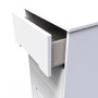 Monaco 5 Drawer Bedside Cabinet in White Matt - MON003WMWM (5).jpg