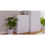 Monaco 5 Drawer Bedside Cabinet in White Matt - Monaco_WMWM_Bedroom (3).jpg