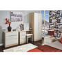 Monaco Tall Double Hanging Wardrobe in Kashmir Matt & Bardolino Oak - Monaco_KMBO_Bedroom (1).jpg