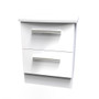 Knightsbridge 2 Drawer Bedside Cabinet in White Gloss - KNI005WGWM (3).jpg