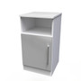 Contrast Open Drawer Bedside Cabinet in Grey Gloss & White - CTR017GGWM (3).jpg