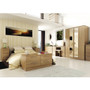 Sherwood 5 Drawer Bedside Cabinet in Modern Oak - Sherwood_MOMO_Bedroom (1).jpg