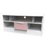 Camden 1 Drawer TV & Media Unit in Kobe Pink & White - CAM210KPWM (3).jpg