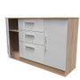 Contrast 2 Door/3 Drawer Unit in Grey Gloss & Bardolino Oak - CTR206GGBO (5).jpg