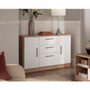 Contrast 2 Door/3 Drawer Unit in White Gloss & Bardolino Oak - Contrast_WGBO_Living Room (2).jpg