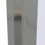 Knightsbridge Triple Mirrored Wardrobe in Grey Gloss & White - KNI137GGWM (4).jpg