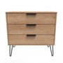 Hong Kong (Black Hairping Legs) 3 Drawer Chest in Nebraska Oak - HKC010NBNB (1).jpg