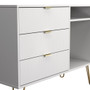 Linear 3 Drawer TV Unit with legs in White Matt - LIF246WMWM (4).jpg