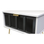 Cube 1 Drawer Bedside Cabinet  with Legs in Deep Black & White - CUF016DBWM (4).jpg