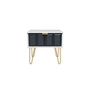 Cube 1 Drawer Bedside Cabinet  with Legs in Indigo Matt & White - CUF016IMWM (1).jpg