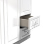 Balmoral Triple Plain + Drawer Wardrobe in White Gloss & White - BAL150WGWM (7).jpg