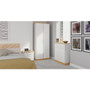Whitney Open Door Bedside Cabinet with Lock in White Ash & Modern Oak - Whitney_WAMO_Bedroom (3).jpg