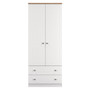 Vienna 2ft6in 2 Drawer Wardrobe in Porcelain Ash & Bardolino Oak - VIE061PABO (1).jpg