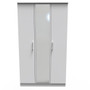 Devon Triple Mirror Wardrobe in Grey Matt - DEV137GMGM (1).jpg