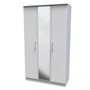 Devon Triple Mirror Wardrobe in Grey Matt - DEV137GMGM (3).jpg