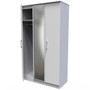 Devon Triple Mirror Wardrobe in Grey Matt - DEV137GMGM (5).jpg