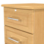 Gina 3 Drawer Bedside Cabinet - with Lock in Modern Oak - GIN006MOMO (4).jpg