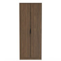 Hong Kong (Black Legs) Tall Plain Wardrobe in Carini Walnut - HKB080CWCW (1).jpg